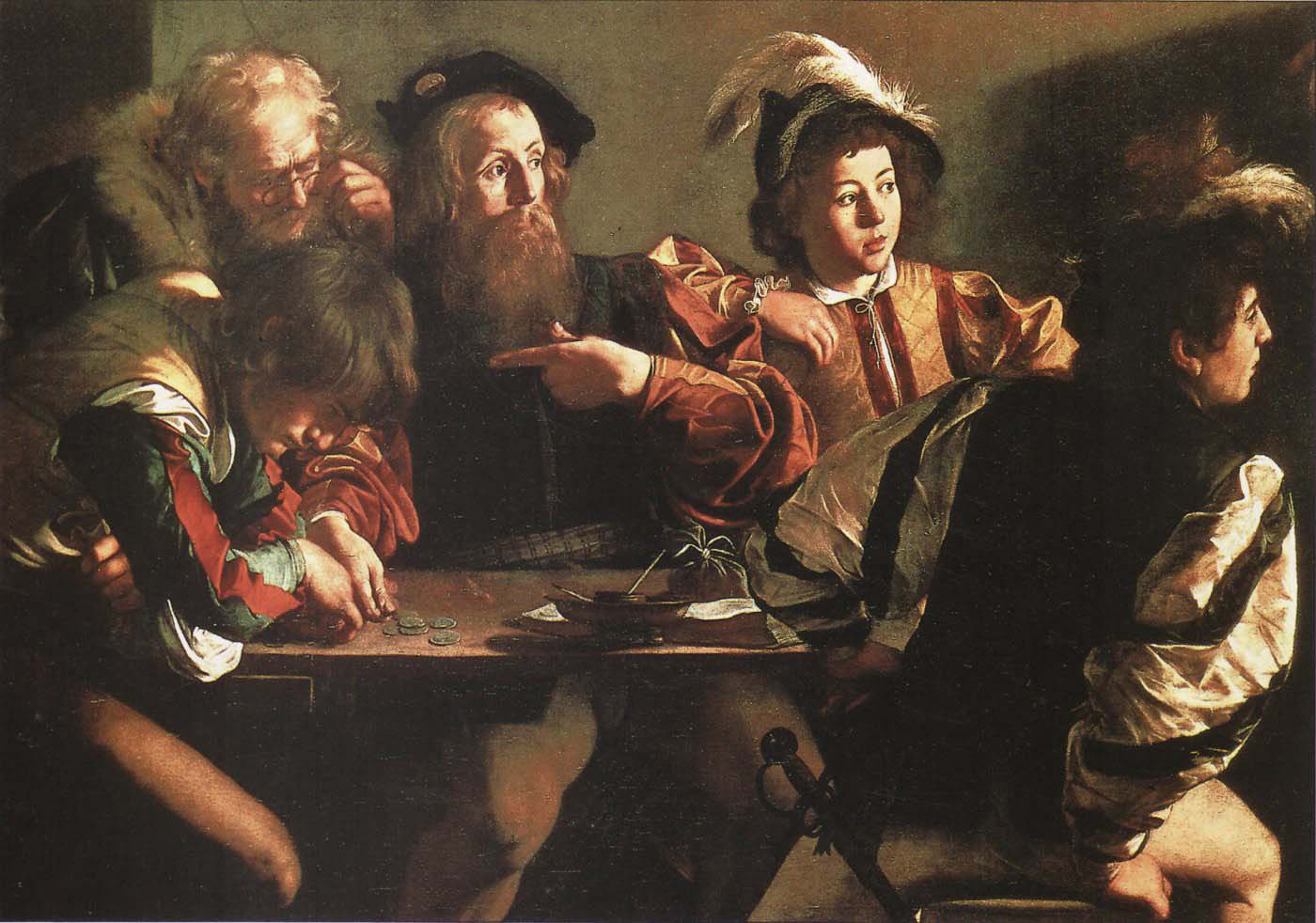 calling of saint mathew detail